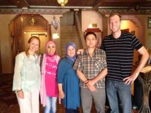 Brian Doe has led Whole Planet Foundation’s field efforts supporting microentrepreneurs in North Africa and the Middle East since 2010, beginning with collaborations in Morocco and Tunisia. Brian is pictured here with staff of INMAA Morocco and Joy Stoddard.