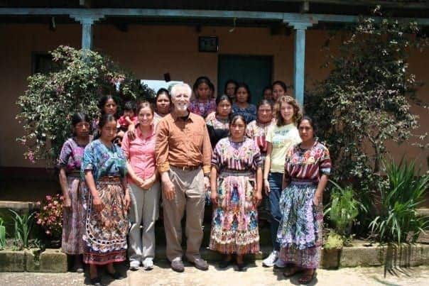 Teysha in guatemala with whole planet foundation and group of women