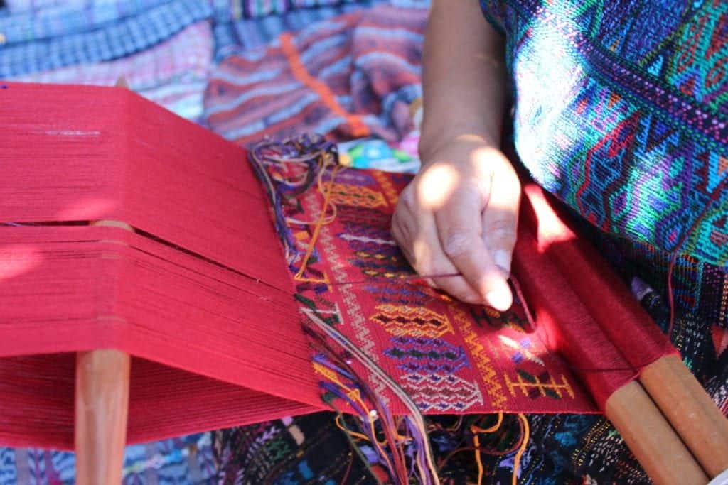 backstrap loom weaver guatemala