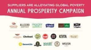 supplier logos supporting the annual prosperity campaign