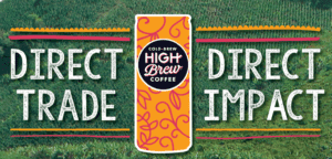 high brew coffee direct trade direct impact graphic