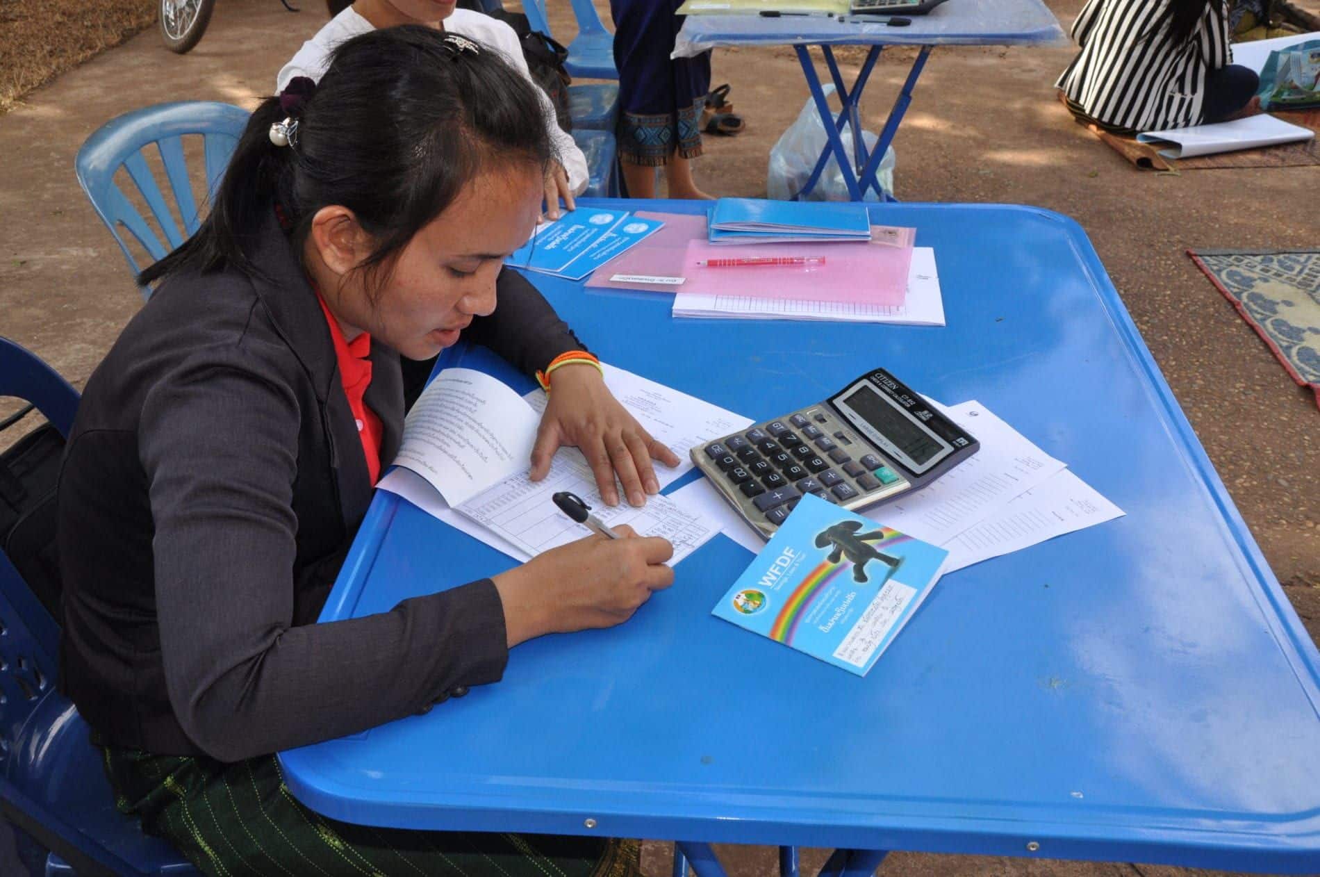 wfdf in laos elephant savings passbook 